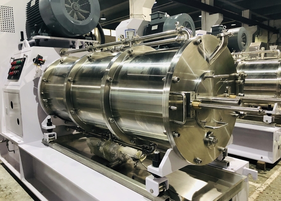 PU Dispersing System With Silicon Chamber Horizontal Disk Sand / Bead Mill