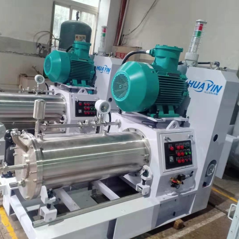 5mm 30L 50L Horizontal Bead Mill SS304 SS316 For Coffee Chocolate Peanut Paste
